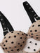 Costume da bagno con gonna a balze a pois