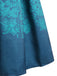 Abito blu con scollo a cuore floreale anni '50