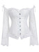 Corsetto patchwork di pizzo steampunk di Halloween