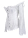 Corsetto patchwork di pizzo steampunk di Halloween