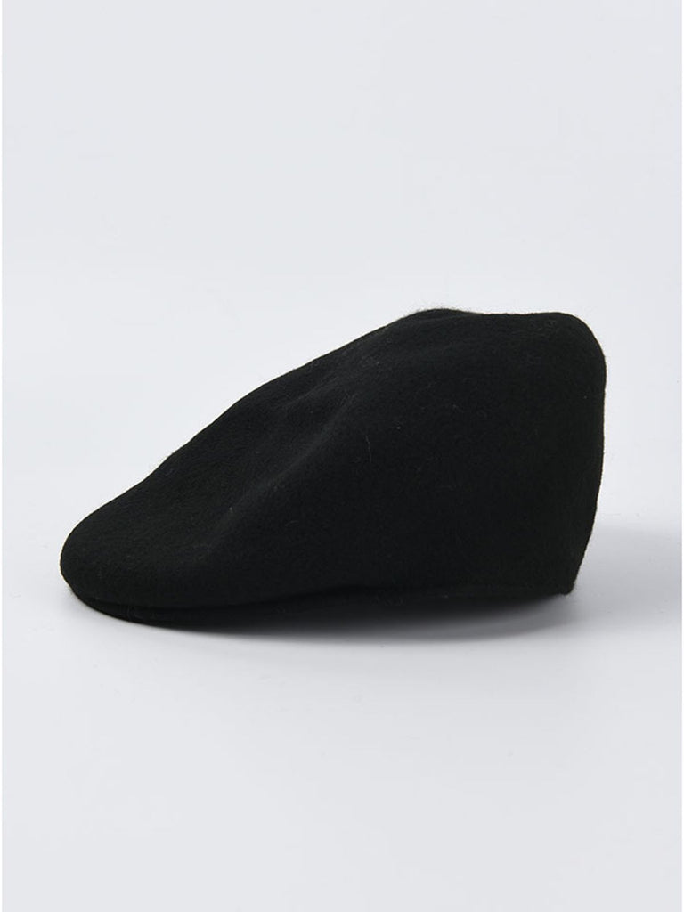 Cappello da pittore in tinta unita in lana retrò