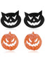 Orecchino demone zucca di Halloween retrò
