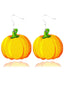 Orecchino di Halloween con zucca retrò