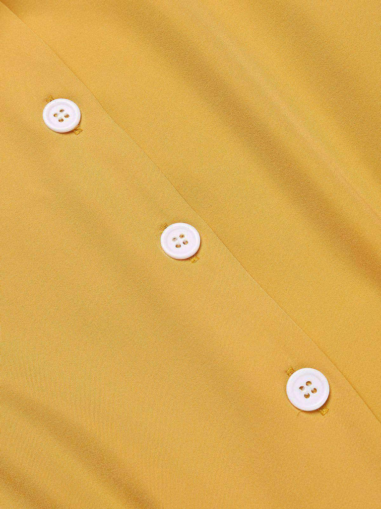 2 pezzi camicetta anni '50 e pantaloni con bretelle